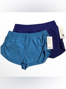 Lululemon BUNDLE BLUE XL Shorts - Side-Cinch & Mesh Vent Speed Up